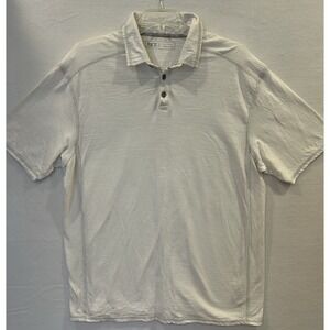 BKE Buckle Short Sleeve Polo Shirt‎ White Men's Size 2XL